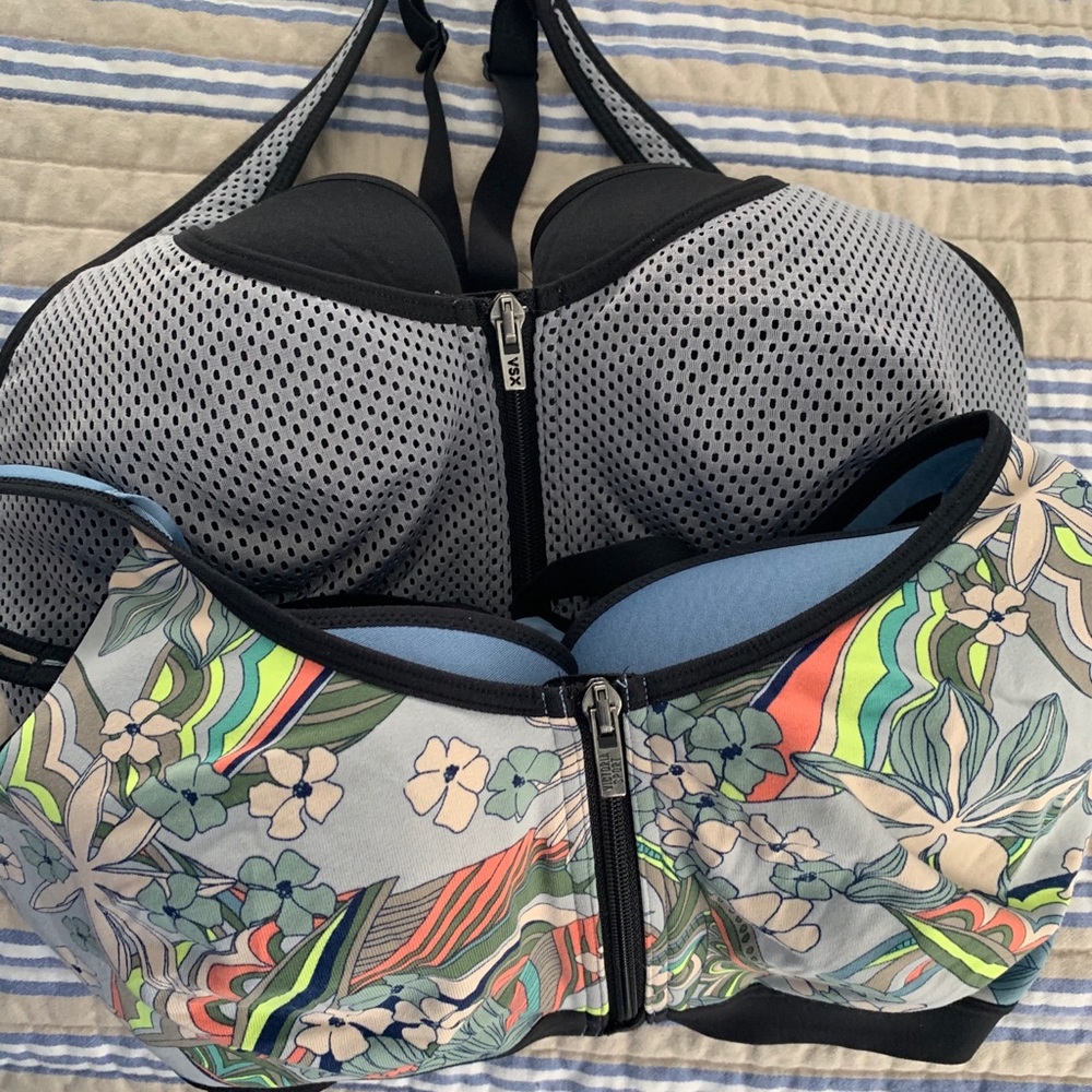 Set of two Victoria’s Secret exercise bras.